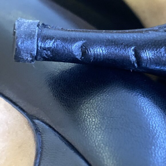 Jimmy Choo Tony 85 Classic Black Leather Pointy Heels - Picture 9 of 14